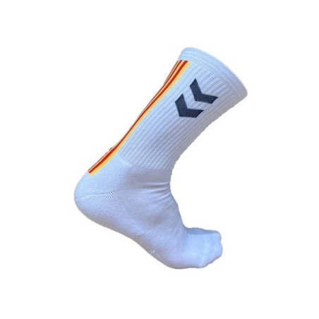 Official HUMMEL FED CATALANA 2024 Socks white | Handbolaunpas