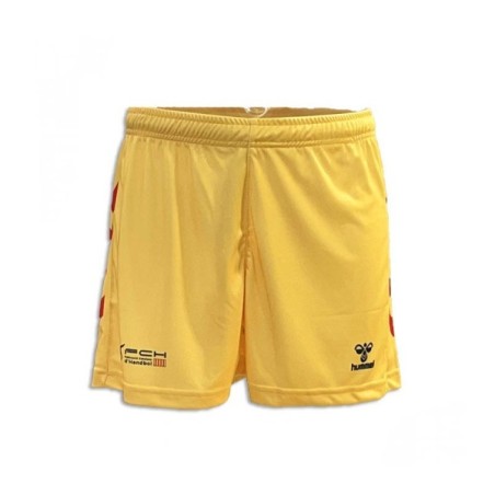 Pantalon corto Hummel FED CAT W 23 Amarillo | Handbolaunpas