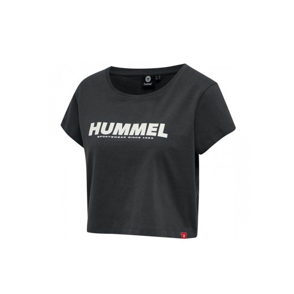 HUMMEL hmlLEGACY WOMAN CROPPED T SHIRT negro | Handbolaunpas