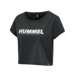 HUMMEL hmlLEGACY WOMAN CROPPED T SHIRT negro | Handbolaunpas