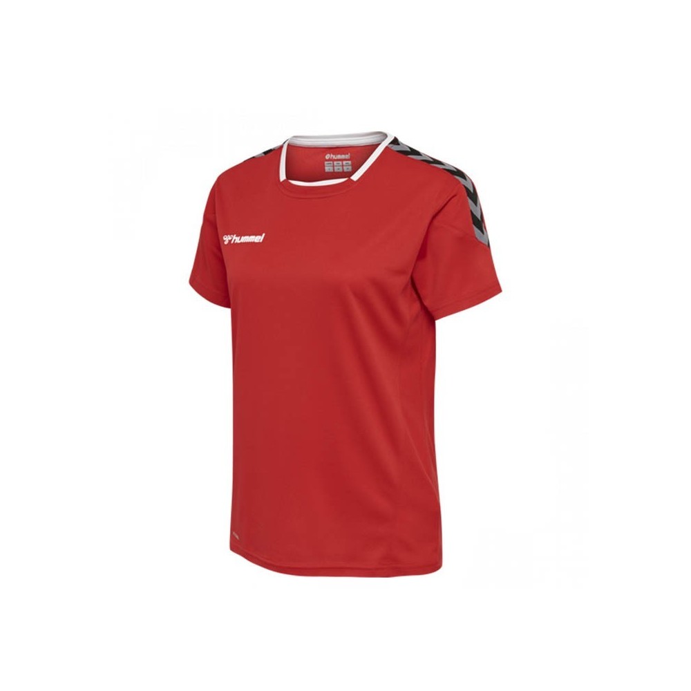 Camisola senhora manga curta HUMMEL hmlAUTHENTIC vermelho | Handbolaunpas
