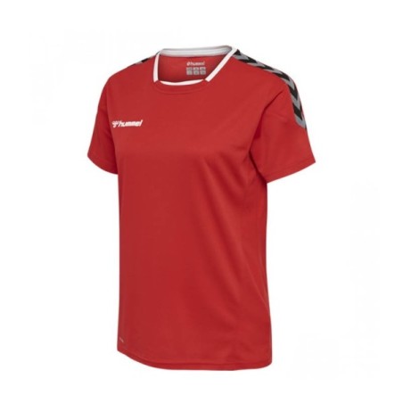 Camisola senhora manga curta HUMMEL hmlAUTHENTIC vermelho | Handbolaunpas