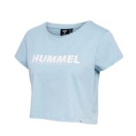 HUMMEL hmlLEGACY WOMAN CROPPED T SHIRT Blau Cel | Handbolaunpas
