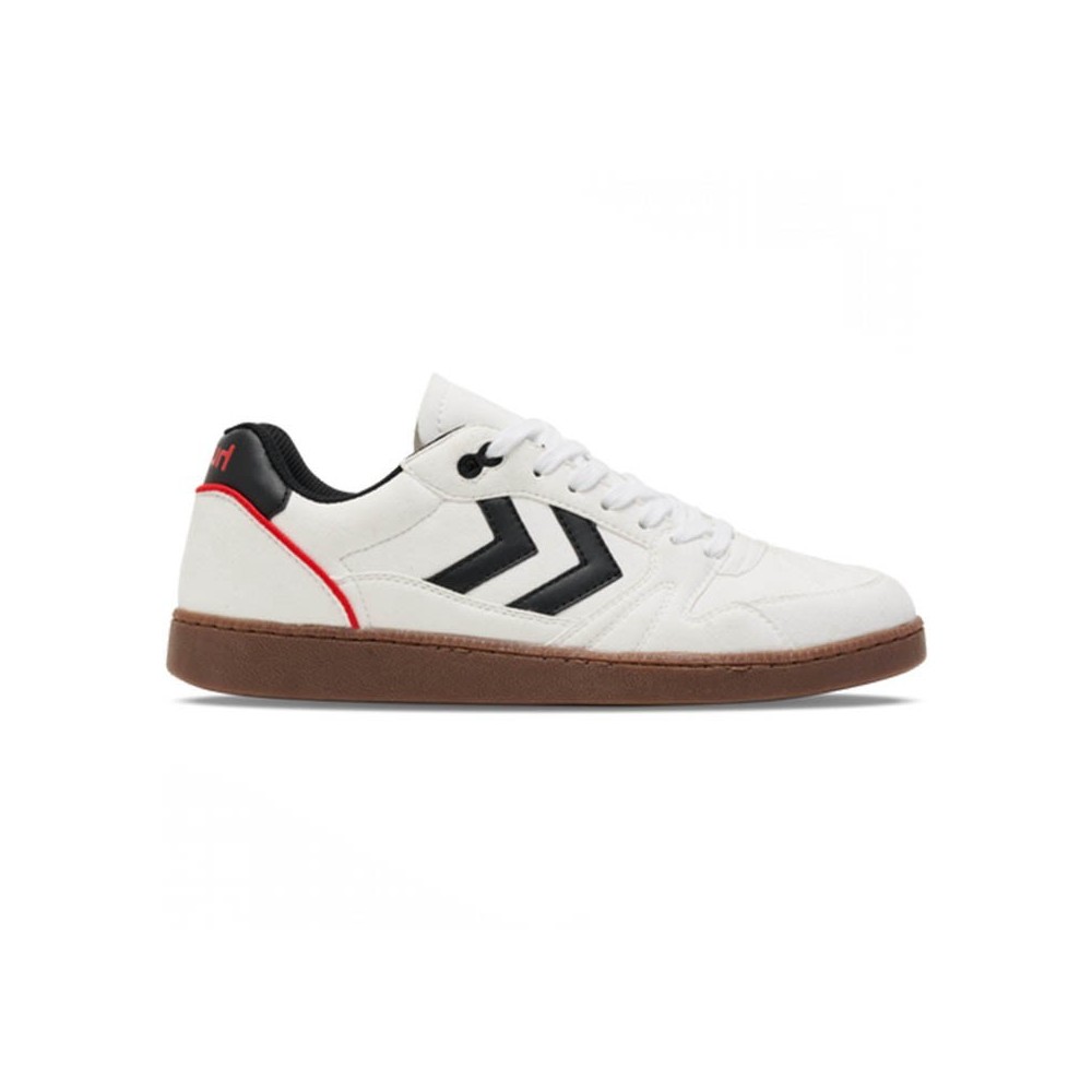 HUMMEL LIGA RPET SUEDE Shoes white and black | Handbolaunpas