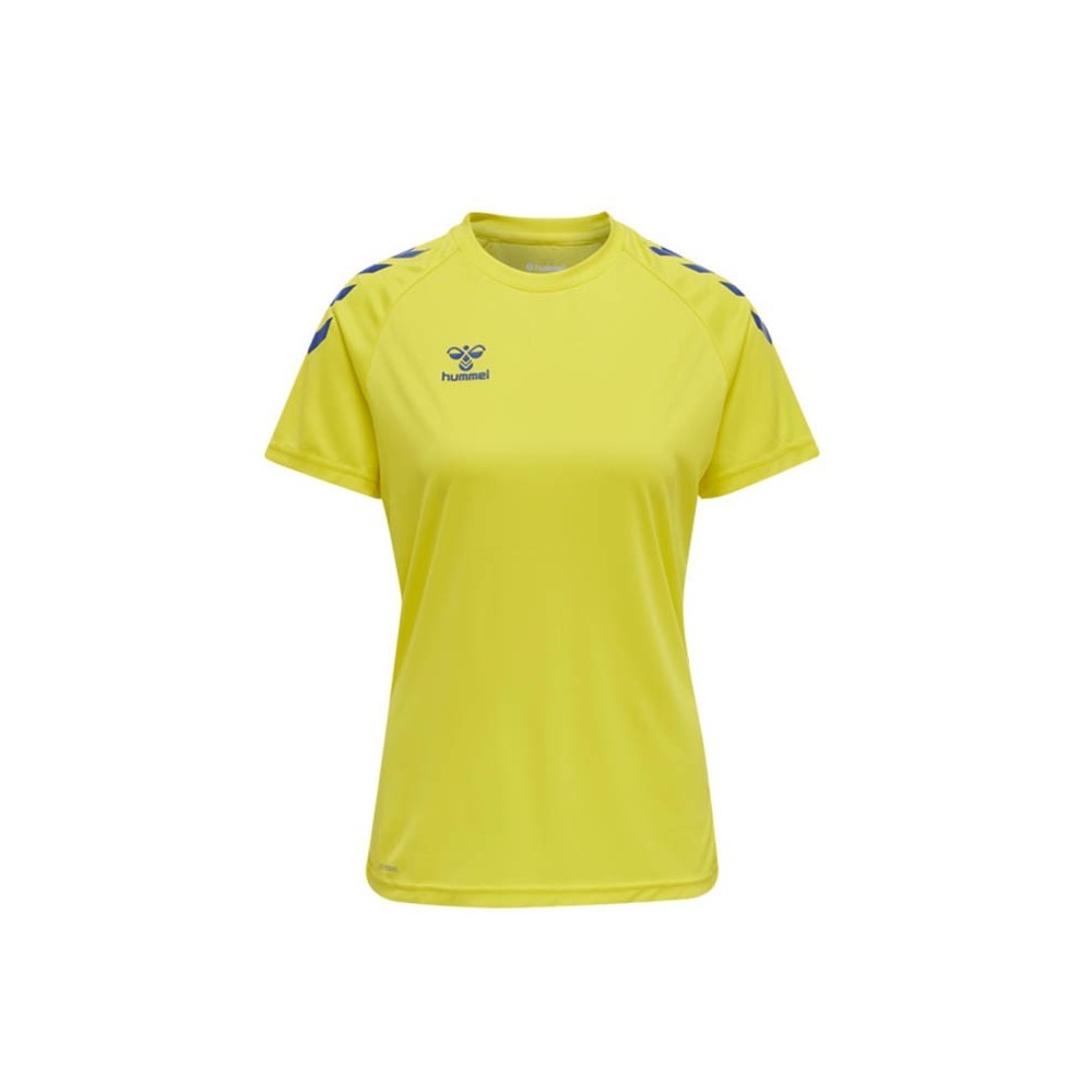 Camiseta  mujer manga corta HUMMEL hmlCORE XK CORE amarillo | Handbolaunpas