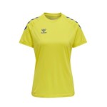 Camiseta  mujer manga corta HUMMEL hmlCORE XK CORE amarillo | Handbolaunpas