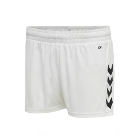 Pantaló curt HUMMEL hmlCORE XK POLY W Blanc-Negre | Handbolaunpas