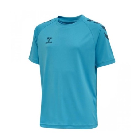 T-shirt infantil manga curta HUMMEL hmlCORE XK CORE azul celeste | Handbolaunpas