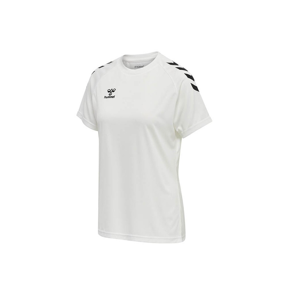 Camiseta  mujer manga corta HUMMEL hmlCORE XK CORE blanco | Handbolaunpas