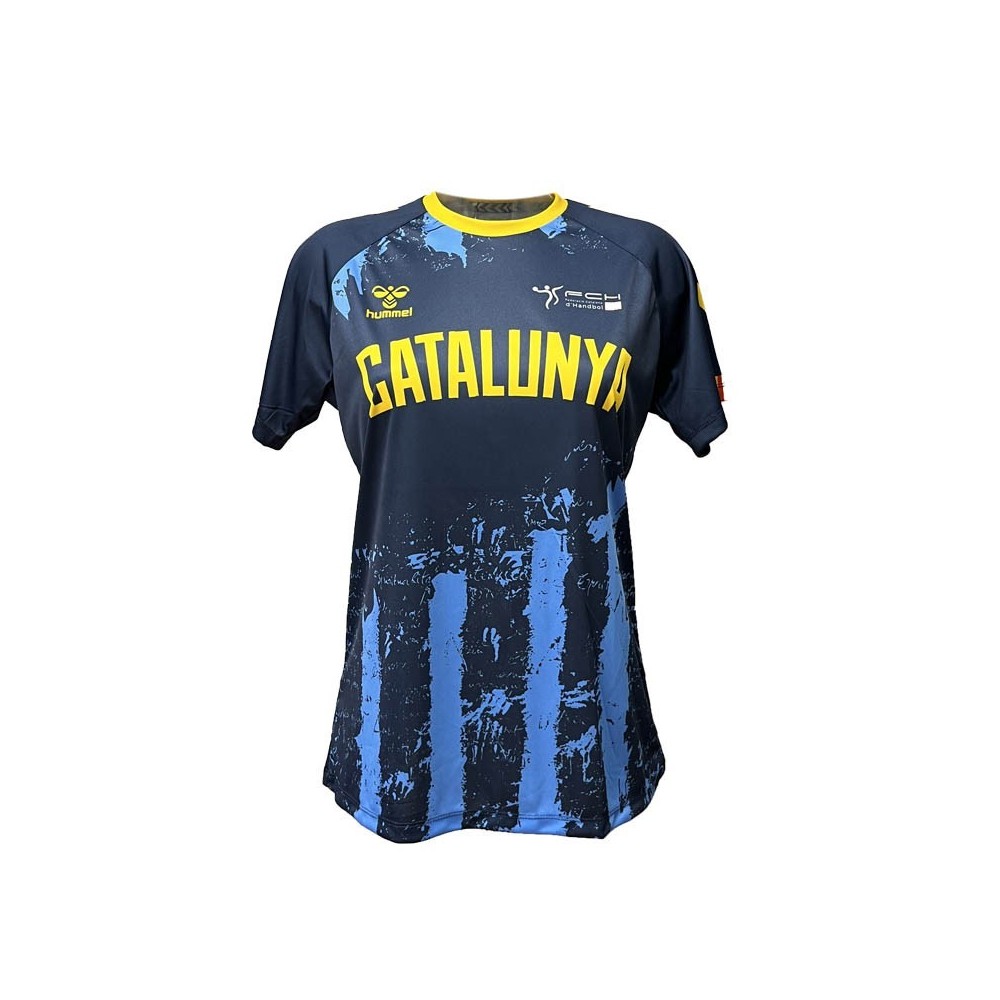 Camiseta Hummel FED CAT W 24 Azul | Handbolaunpas