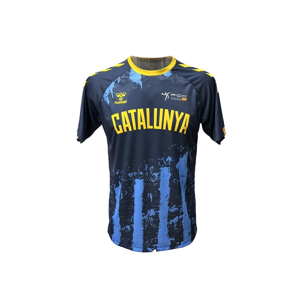 Camiseta Hummel FED CAT KID 24 Azul | Handbolaunpas