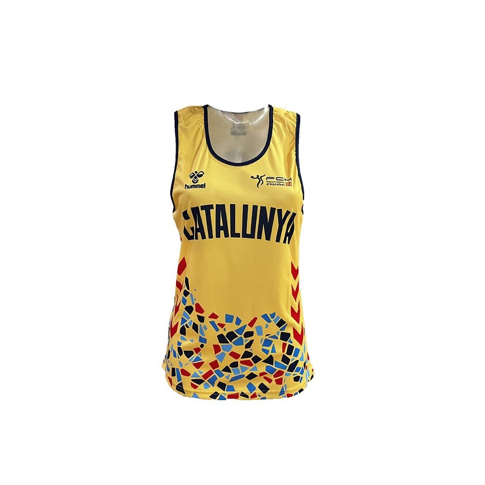 Camisola Hummel FED CAT BM PLATJA 24 W Amarelo | Handbolaunpas