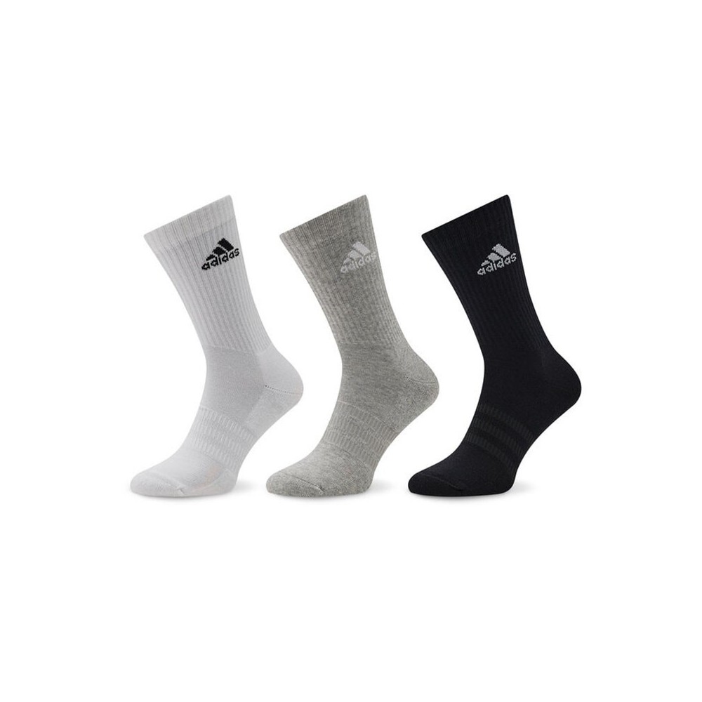 ADIDAS 3-Pack Socks black, white and grey | Handbolaunpas