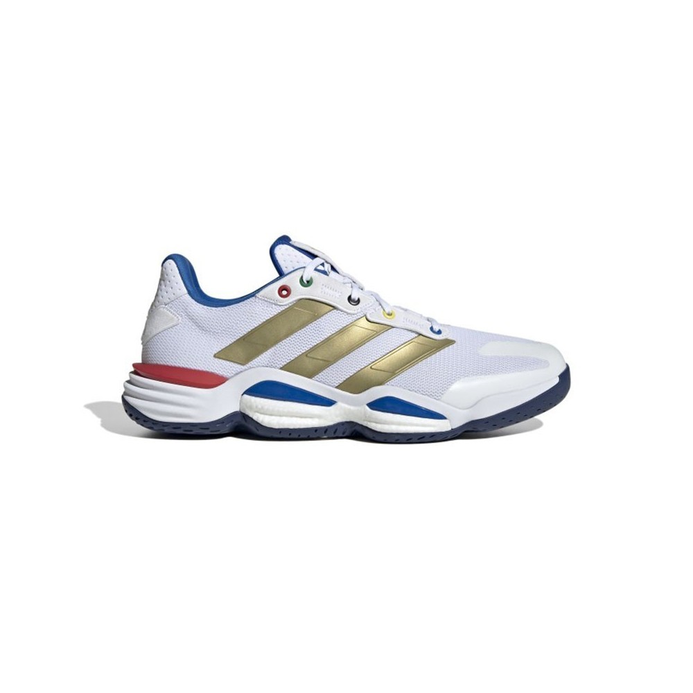 Zapatillas ADIDAS STABIL 16 KARABATIC blanco/rojo/azul | Handbolaunpas