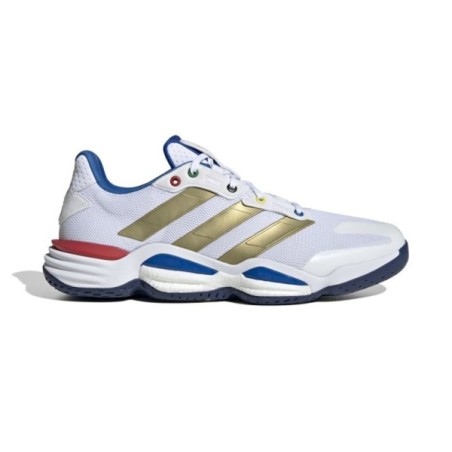 Zapatillas ADIDAS STABIL 16 KARABATIC blanco/rojo/azul | Handbolaunpas