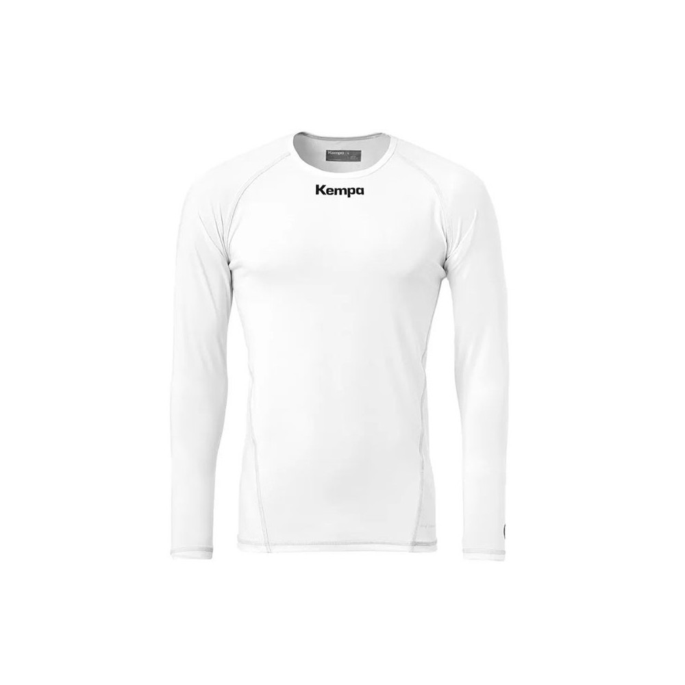 Camiseta termica largas KEMPA ATTITUDE LONGSLEEVE Blanco | Handbolaunpas