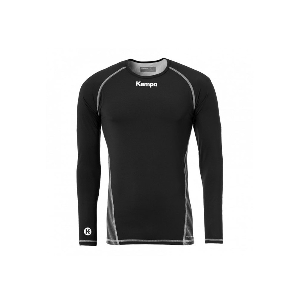 Camiseta térmica larga KEMPA ATTITUDE LONGSLEEVE Negro | Handbolaunpas