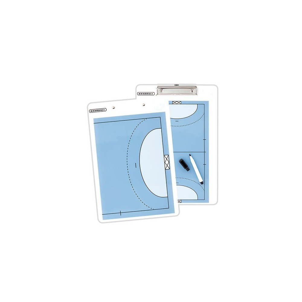 Pissarra tàctica HANDBOL blanca i blava | Handbolaunpas