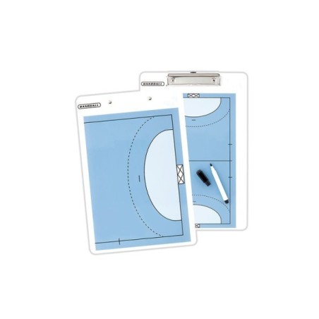 Pizarra táctica BALONMANO blanca y azul | Handbolaunpas