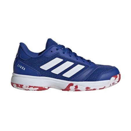 Zapatillas kids ADIDAS LIGRA 8 KIDS azul/blanco | Handbolaunpas
