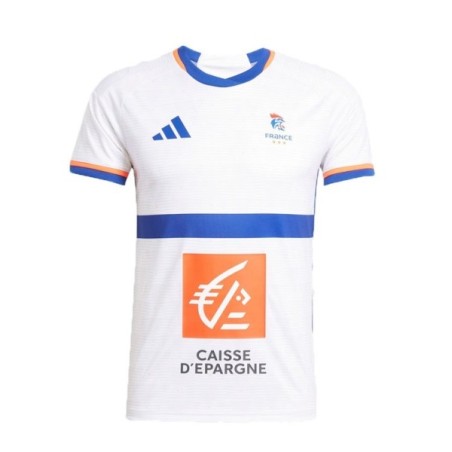 Camisola Adidas Francia Mulher Branca 2025 | Handbolaunpas