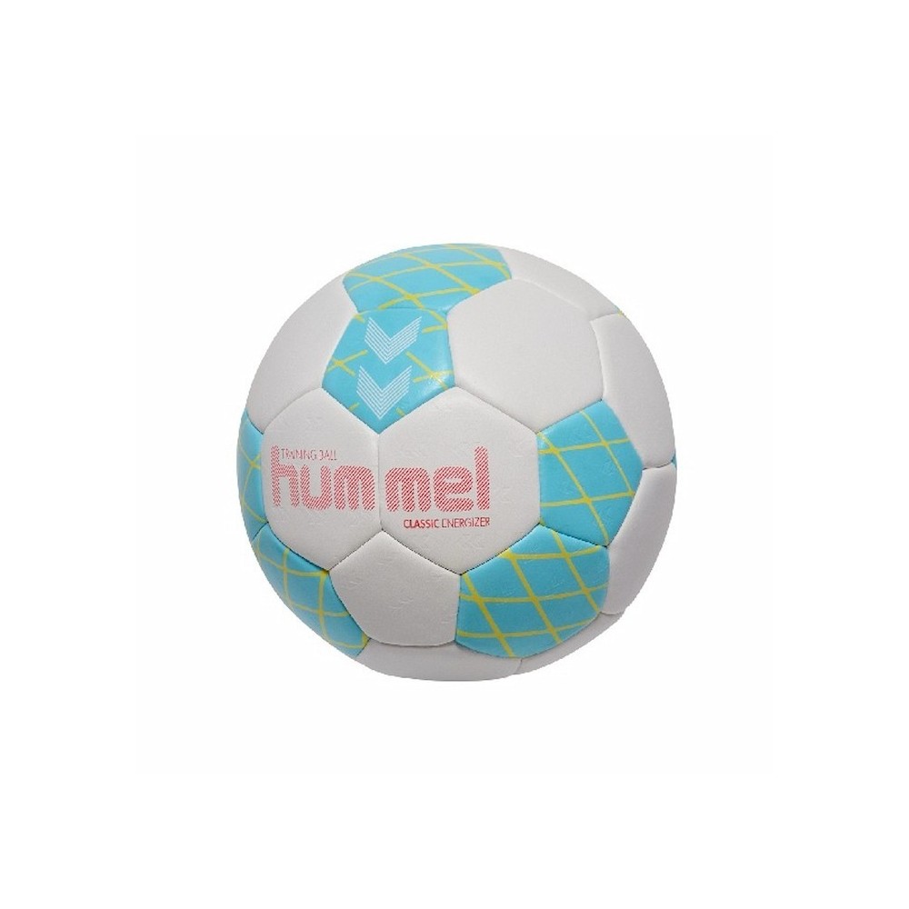 Bola de Andebol Hummel HMLClassic Energizer HB Branco, AzulClaro e Amarelo | Handbolaunpas