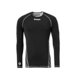 Camiseta larga KEMPA ATTITUDE JR negro | Handbolaunpas