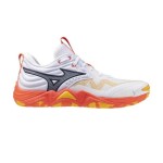 Sabatilles MIZUNO WAVE MOMENTUM ELITE Blanc i Taronja | Handbolaunpas