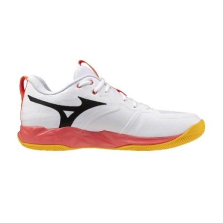 MIZUNO WAVE MOMENTUM PRO White and Orange shoes | Handbolaunpas