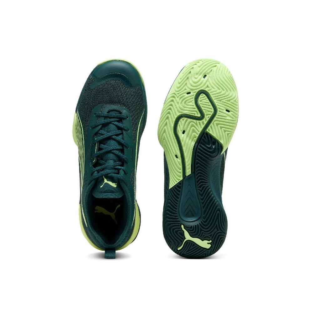 Zapatillas PUMA Eliminate Nitro 4 Verde | Handbolaunpas