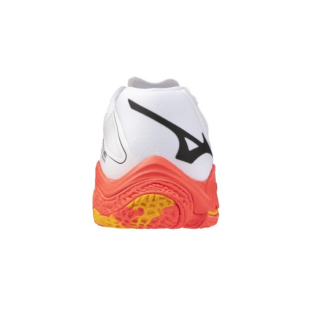 Sapatilhas MIZUNO WAVE LIGHTNING Z8 Branco e Laranja | Handbolaunpas