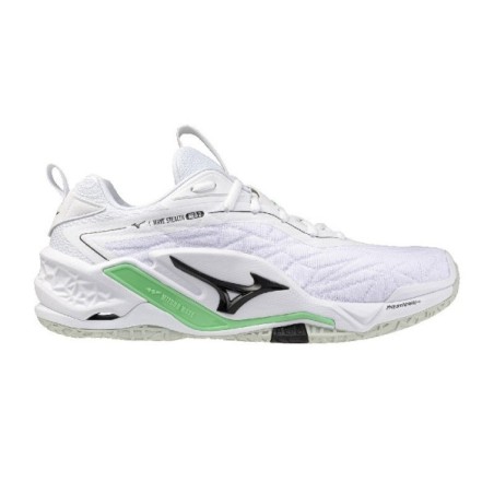 Mizuno Wave Stealth Neo 2 White Black Shoes | Handbolaunpas