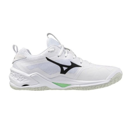 Zapatillas Mizuno Wave Stealth Neo 2 Blanca Negra | Handbolaunpas