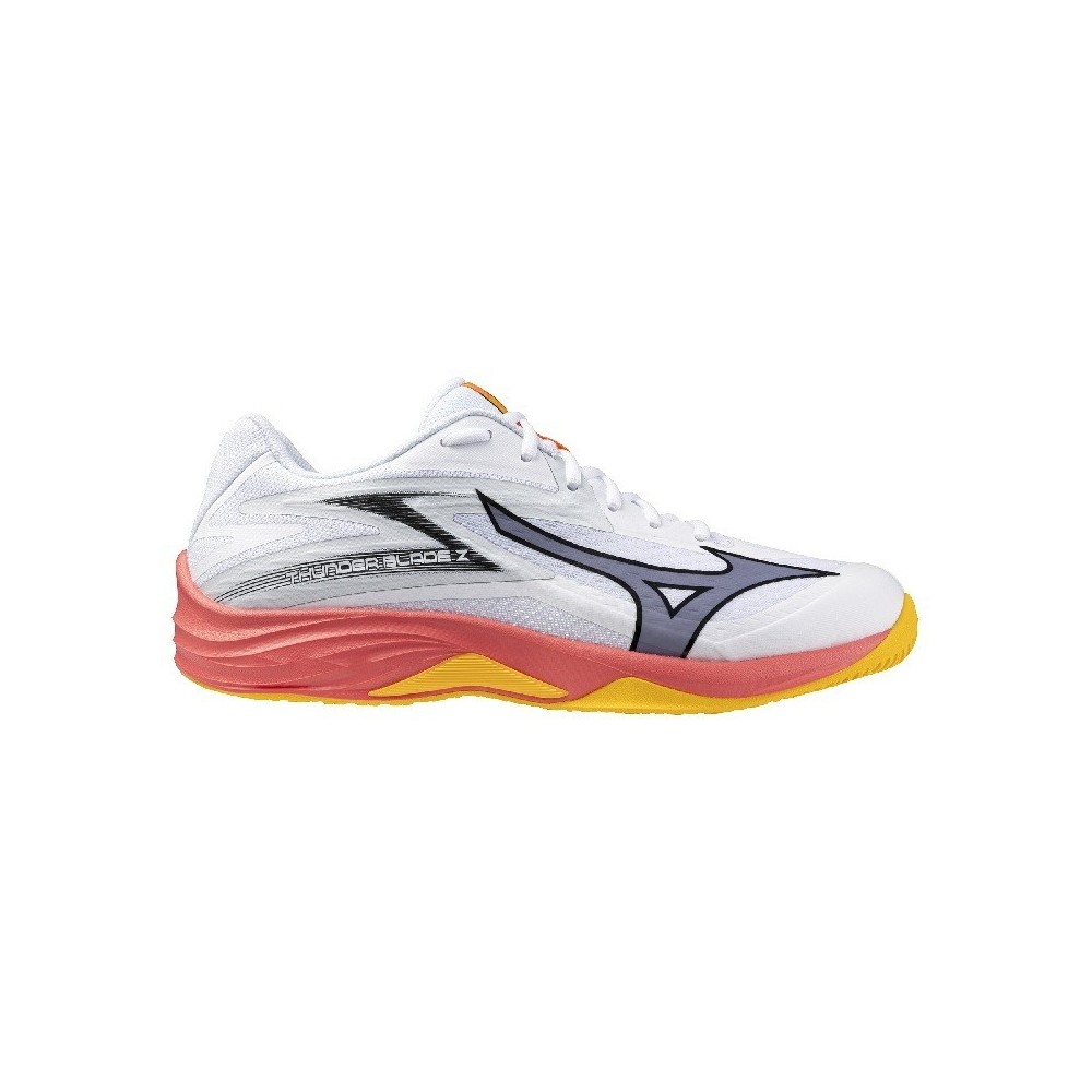 Sabatilles MIZUNO WAVE THUNDER BLADE Z Blanc i Taronja | Handbolaunpas