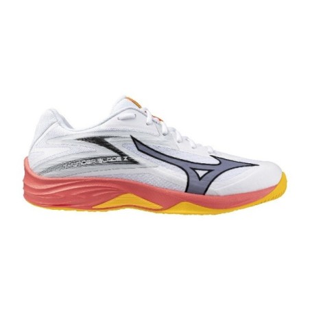 Sapatilhas MIZUNO WAVE THUNDER BLADE Z Branco e Laranja | Handbolaunpas