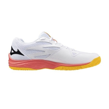 MIZUNO WAVE THUNDER BLADE Z White and Orange shoes | Handbolaunpas