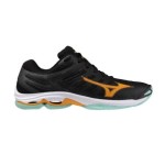 MIZUNO WAVE VOLTAGE 2 Black and Orange shoes | Handbolaunpas
