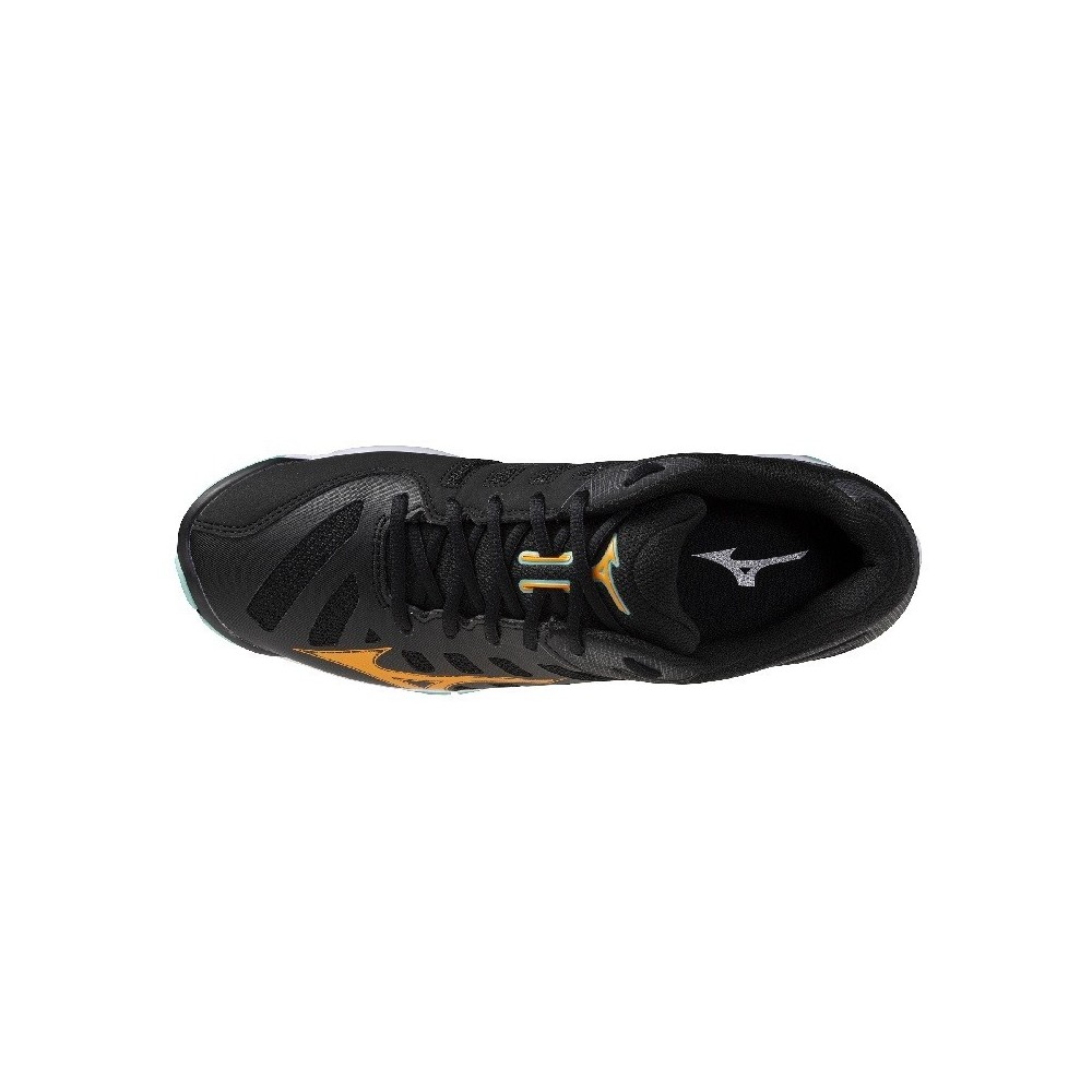 Sabatilles MIZUNO WAVE VOLTAGE 2 Negre i Taronja | Handbolaunpas