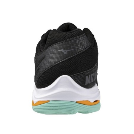 Zapatillas MIZUNO WAVE VOLTAGE 2 Negro y Naranja | Handbolaunpas