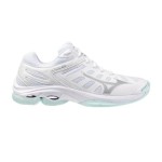 Zapatillas MIZUNO WAVE VOLTAGE 2 Blanco y Celeste | Handbolaunpas