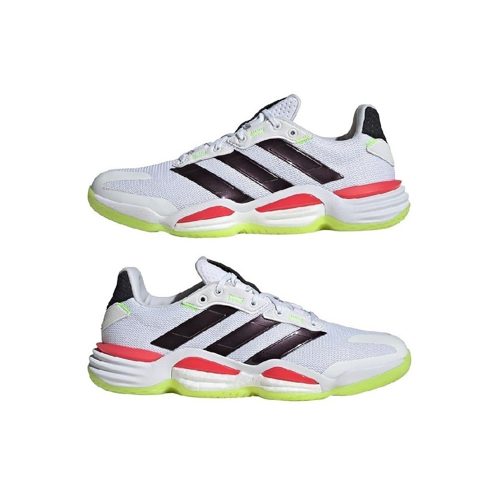 Adidas Stabil 16 White Black Yellow Shoes | Handbolaunpas