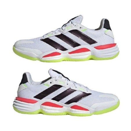 Zapatillas Adidas Stabil 16 Blanco Negro Amarillo | Handbolaunpas