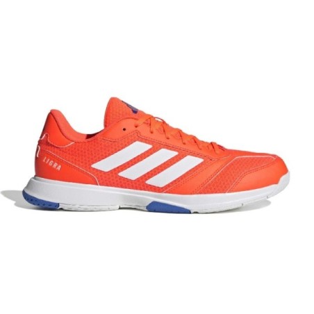 Sapatilhas Adidas Ligra 8 Laranja Branco | Handbolaunpas