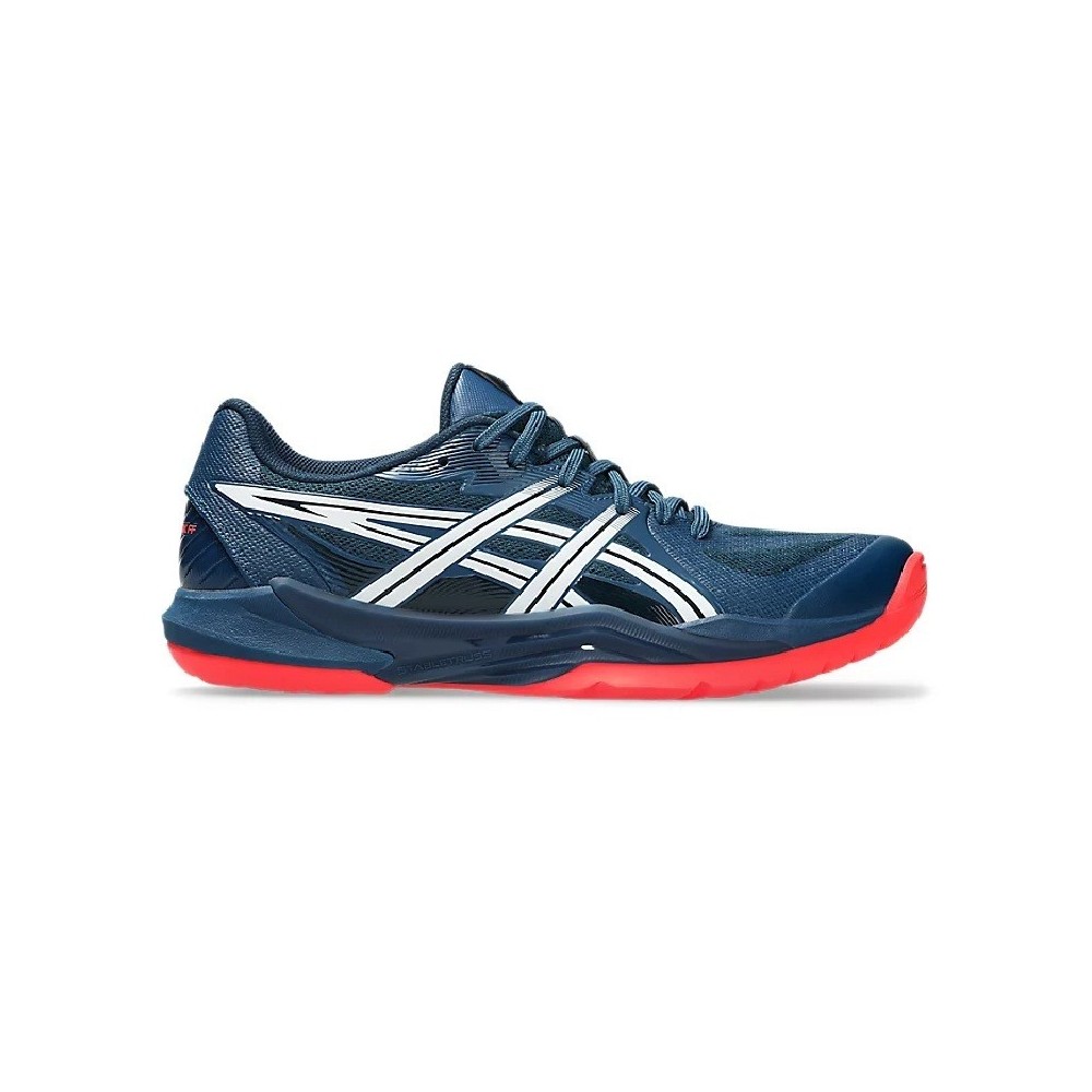 ASICS POWERBREAK FF Navy Blue & red - Handball Shoes | Handbolaunpas