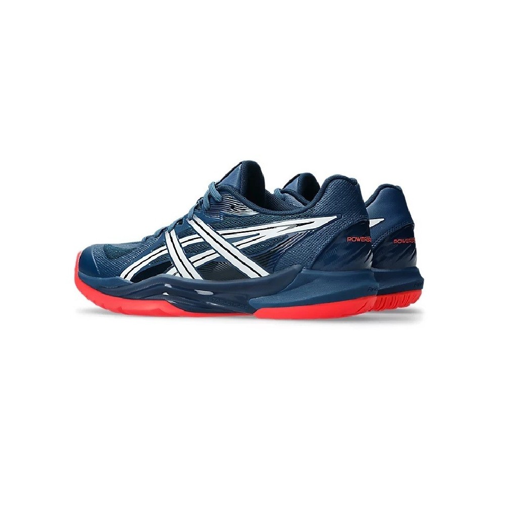 Zapatillas Asics POWERBREAK FF azul marino y rojo | Handbolaunpas