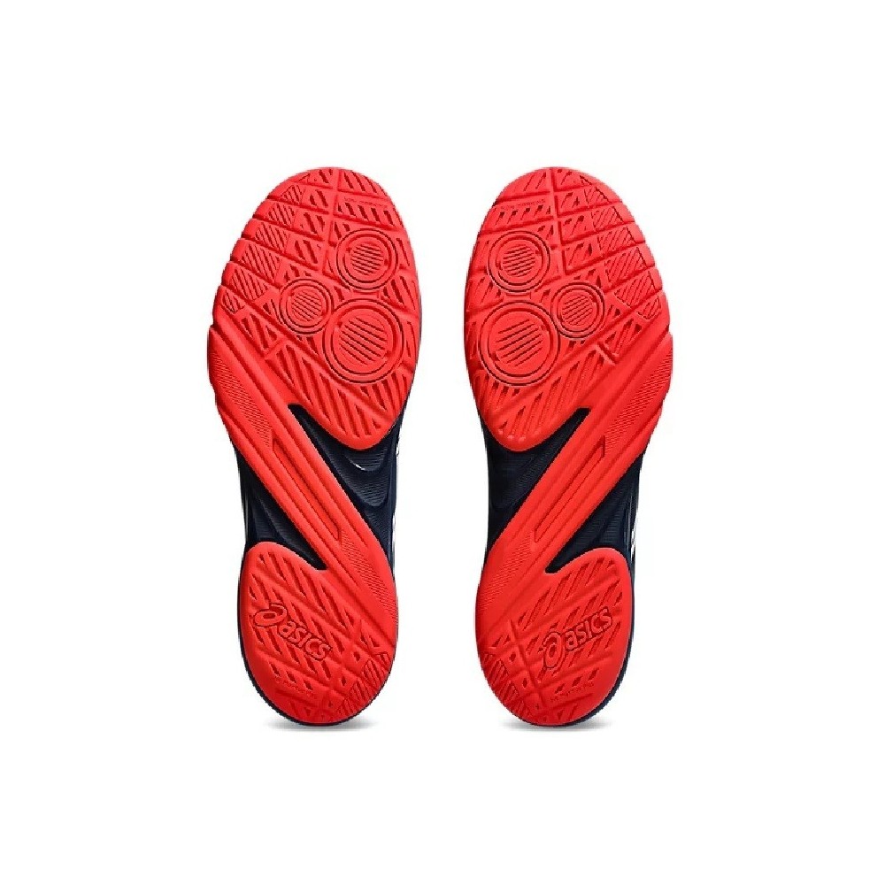 ASICS POWERBREAK FF Navy Blue & red - Handball Shoes | Handbolaunpas