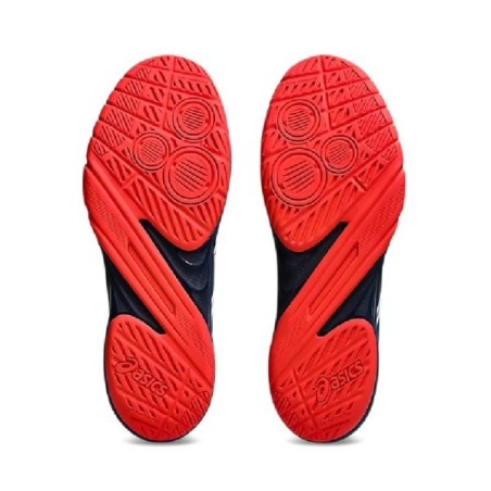 ASICS POWERBREAK FF Navy Blue & red - Handball Shoes | Handbolaunpas