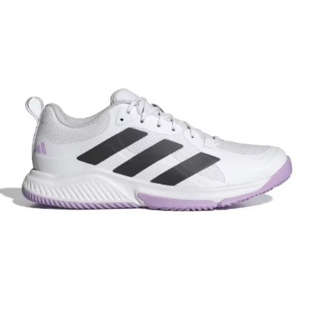 Sapatilhas Adidas CourtTeam 2.0 Branco Preto Lila | Handbolaunpas