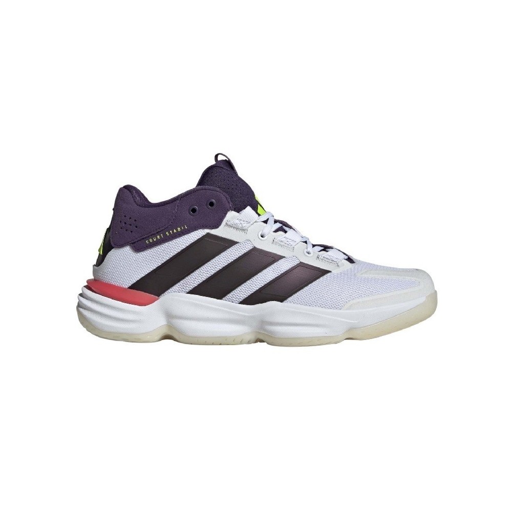 Sapatilhas Adidas Courtstabil Branco Preto Vermelho | Handbolaunpas
