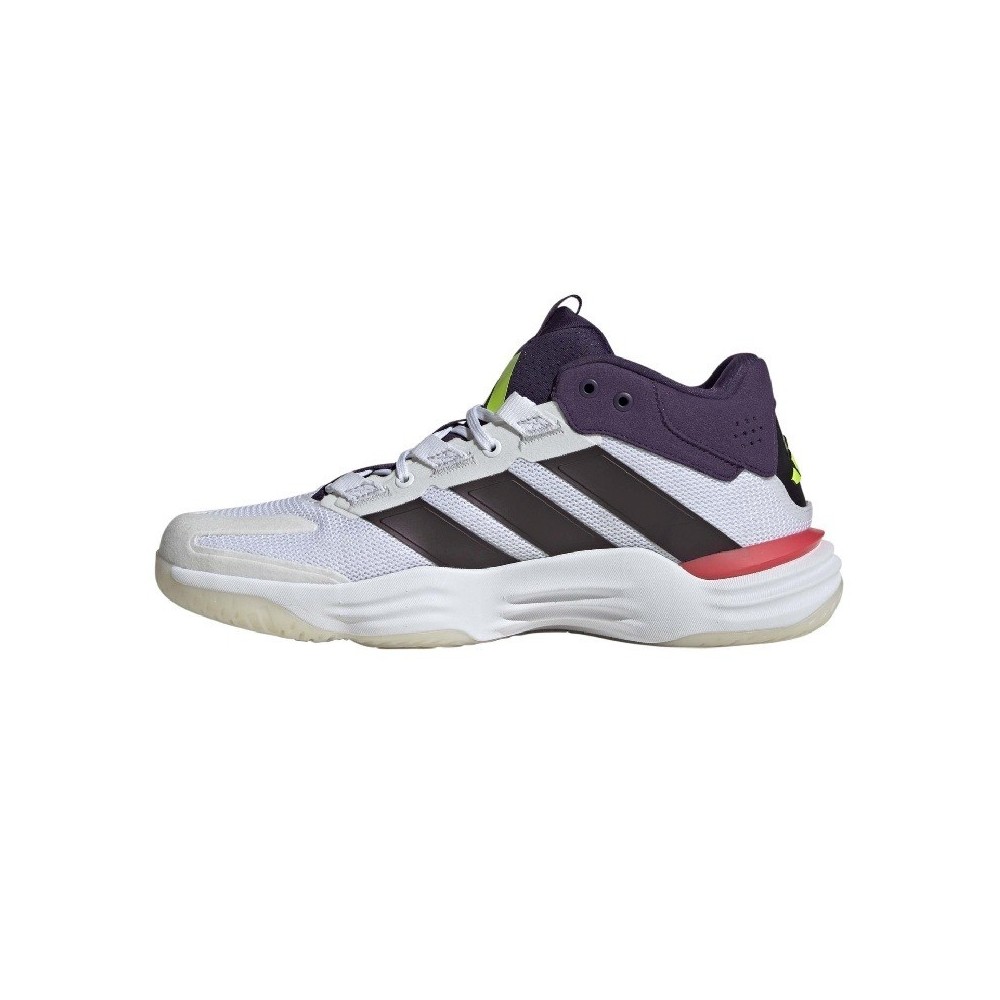 Zapatillas Adidas Courtstabil Blanco Negro Rojo | Handbolaunpas
